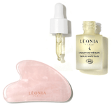 Sculpt & Glow Duo - Pure White Tea Oil & Rose Quartz Gua Sha