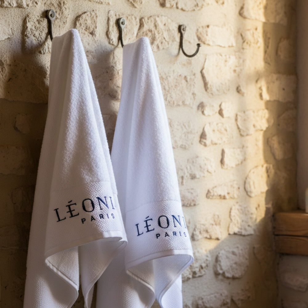 Duo de serviettes LÉONIA – Visage & Bain