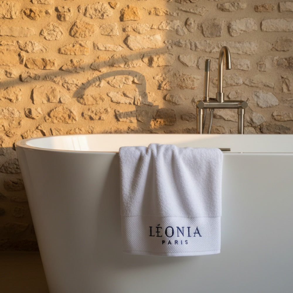 Duo de serviettes LÉONIA – Visage & Bain