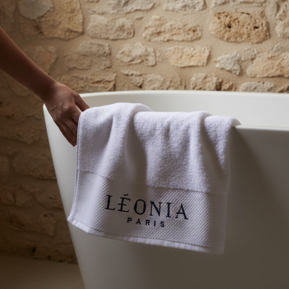 Duo de serviettes LÉONIA – Visage & Bain